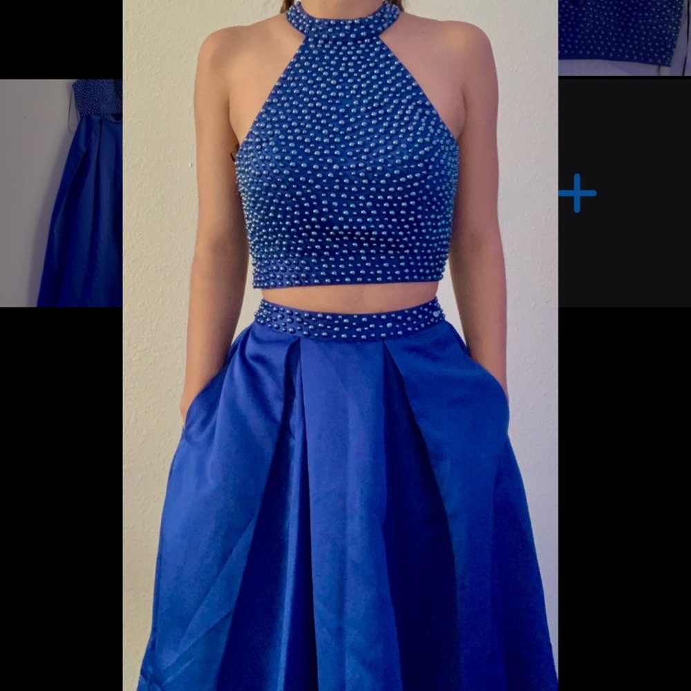 Royal blue formal dress